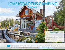 Tablet Screenshot of lovsjocamping.se